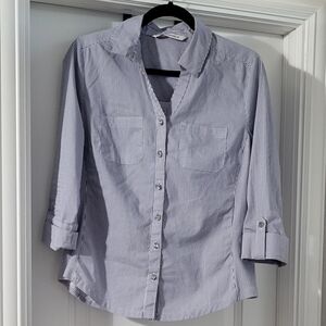Classic Blue Striped Shirt